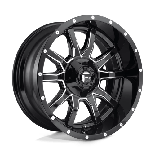 Fuel 1PC | D627 VANDAL | 20.0x10.00 | 5X139.7/5X150 | -18 | GLOSS BLACK MILLED