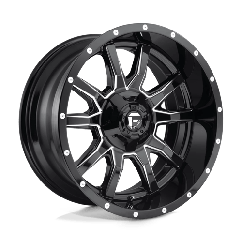 Fuel 1PC | D627 VANDAL | 20.0x9.00 | 6X135/6X139.7 | 19 | GLOSS BLACK MILLED
