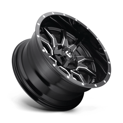 Fuel 1PC | D627 VANDAL | 20.0x10.00 | 5X114.3/5X127 | -18 | GLOSS BLACK MILLED