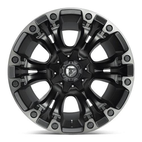Fuel 1PC | D851 VAPOR | 17.0x9.00 | 8X165.1 | 1 | MATTE BLACK GRAY TINT