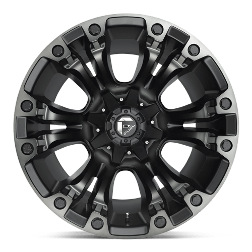 Fuel 1PC | D851 VAPOR | 20.0x9.00 | 6X135/6X139.7 | 2 | MATTE BLACK GRAY TINT