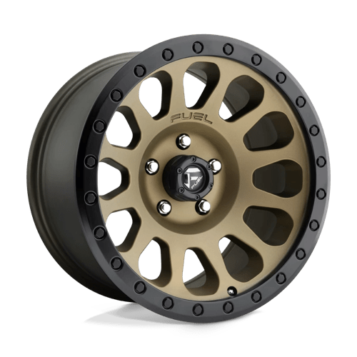 Fuel 1PC | D600 VECTOR | 17.0x9.00 | 5X127 | -12 | MATTE BRONZE BLACK BEAD RING