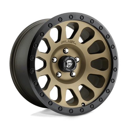Fuel 1PC | D600 VECTOR | 17.0x9.00 | 5X127 | -12 | MATTE BRONZE BLACK BEAD RING