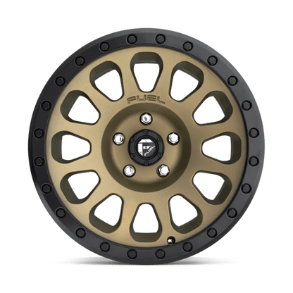 Fuel 1PC | D600 VECTOR | 17.0x9.00 | 5X127 | -12 | MATTE BRONZE BLACK BEAD RING