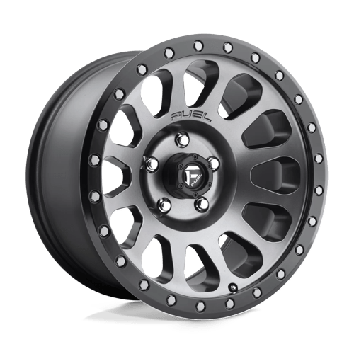 Fuel 1PC | D601 VECTOR | 18.0x9.00 | 8X165.1 | 1 | MATTE GUNMETAL BLACK BEAD RING