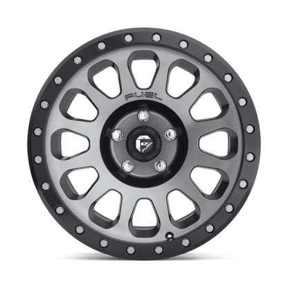 Fuel 1PC | D601 VECTOR | 18.0x9.00 | 5X150 | 20 | MATTE GUNMETAL BLACK BEAD RING