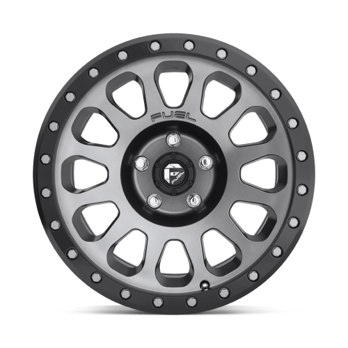 Fuel 1PC | D601 VECTOR | 17.0x9.00 | 6X139.7 | -12 | MATTE GUNMETAL BLACK BEAD RING
