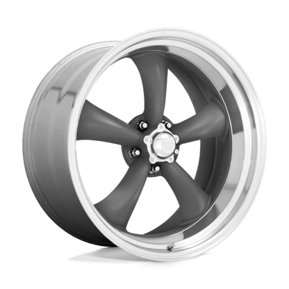 American Racing Vintage | VN215 CLASSIC TORQ THRUST II | 18.0x7.00 | 5X114.3 | 6 | MAG GRAY W/ MACHINED LIP