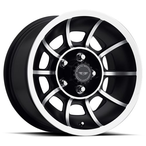American Racing Vintage | VN47 VECTOR | 15.0x7.00 | 5X114.3 | 0 | SATIN BLACK MACHINED