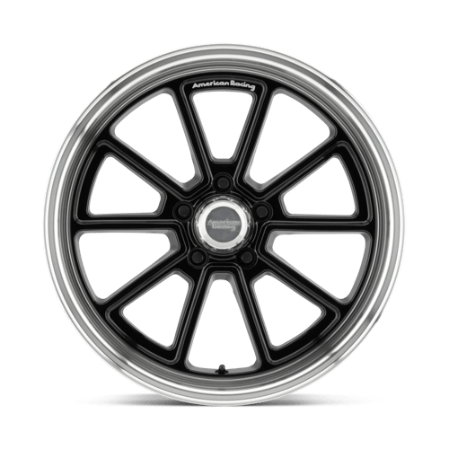 American Racing Vintage | VN510 DRAFT | 20.0x10.00 | 5X127 | 6 | GLOSS BLACK W/ DIAMOND CUT LIP