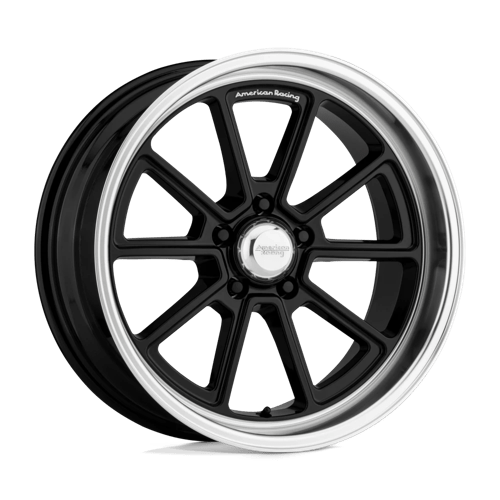 American Racing Vintage | VN510 DRAFT | 20.0x8.50 | 5X127 | 6 | GLOSS BLACK W/ DIAMOND CUT LIP