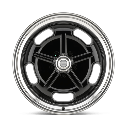 American Racing Vintage | VN511 SALT FLAT | 17.0x7.00 | 5X120.65 | 0 | GLOSS BLACK W/ DIAMOND CUT LIP
