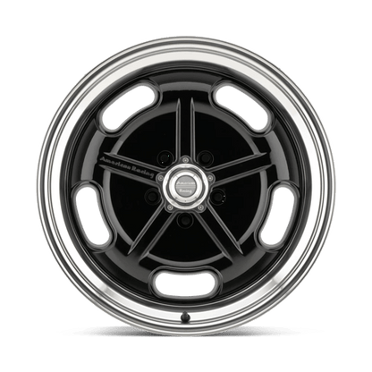 American Racing Vintage | VN511 SALT FLAT | 17.0x7.00 | 5X120.65 | 0 | GLOSS BLACK W/ DIAMOND CUT LIP