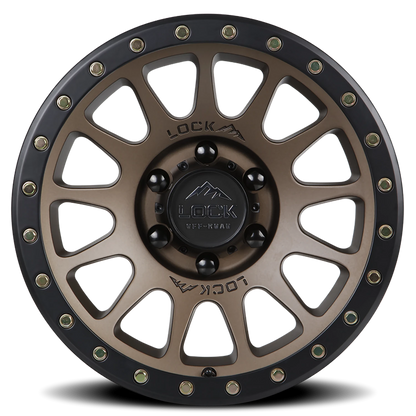 YOSEMITE | 20X10 | 8X165.1 | -18 | MATTE DESERT BRONZE W MATTE BLACK RING | YOSEMITE-2186MRMBR - Image 3