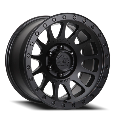 YOSEMITE | 17X9 | 5X127 | +0 | MATTE BLACK W MATTE BLACK RING | YOSEMITE-7957MB
