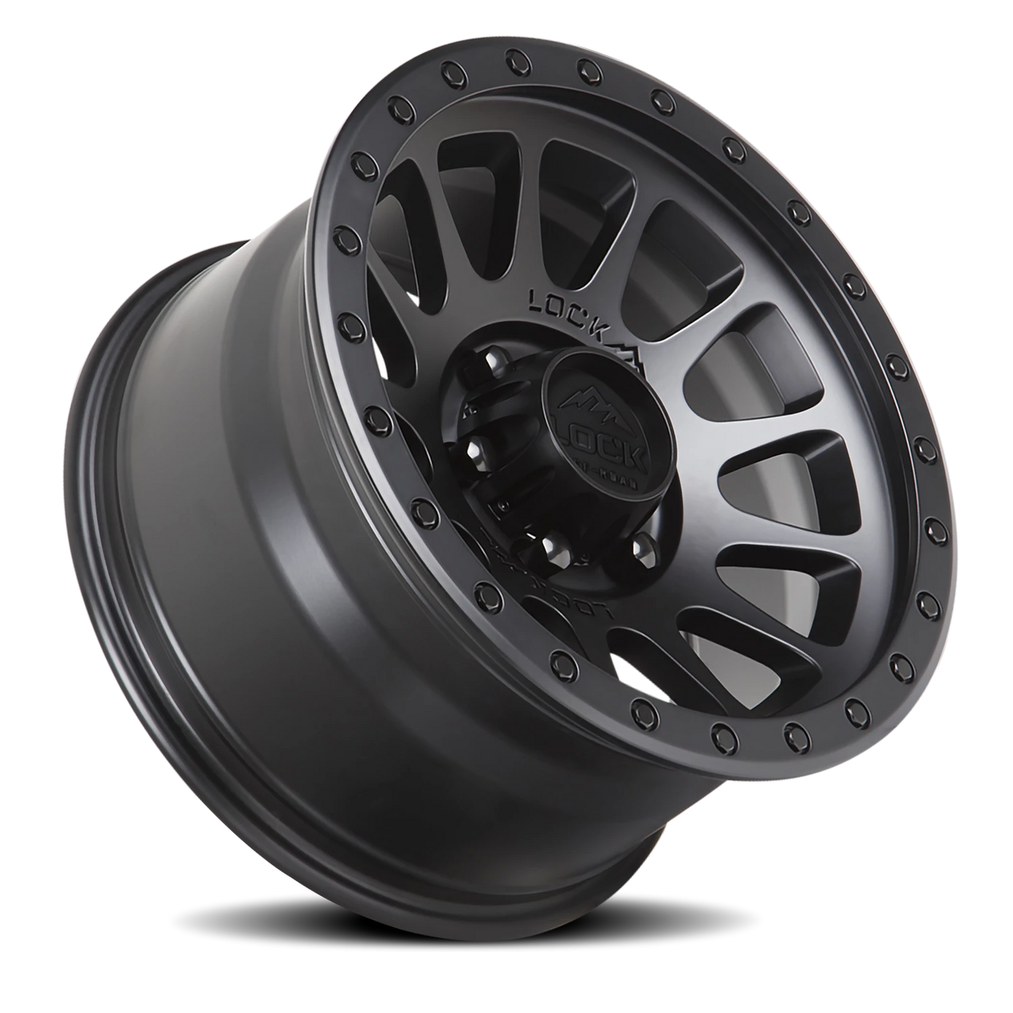 YOSEMITE | 17X9 | 5X127 | +0 | MATTE BLACK W MATTE BLACK RING | YOSEMITE-7957MB - Image 2