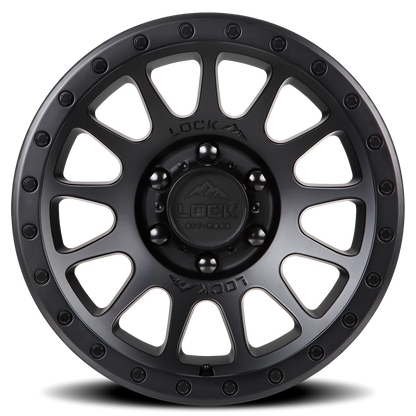 YOSEMITE | 17X9 | 5X127 | +0 | MATTE BLACK W MATTE BLACK RING | YOSEMITE-7957MB - Image 3