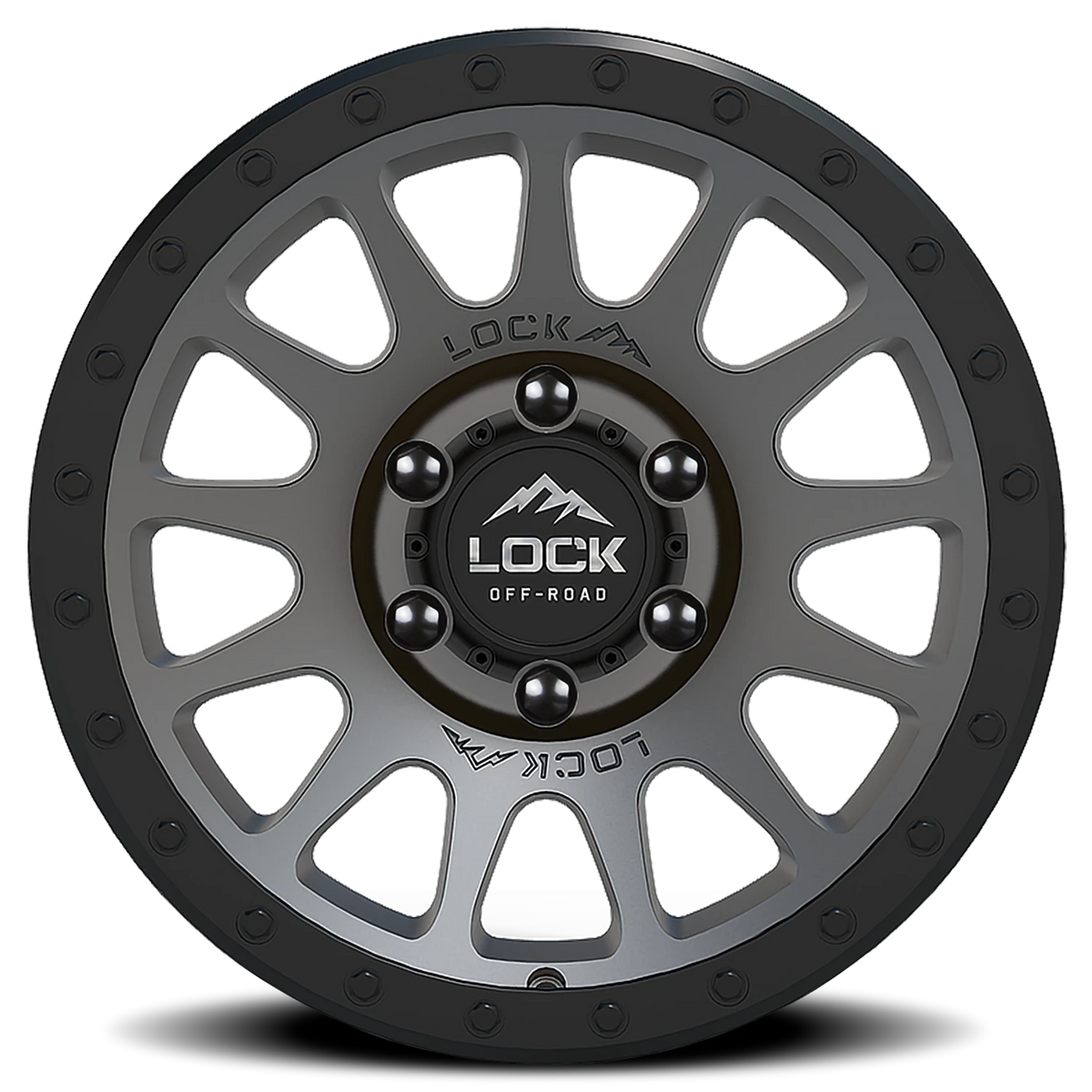 YOSEMITE | 20X9 | 6X135 | +18 | MATTE GREY W MATTE BLACK RING | YOSEMITE-2963MGMBR - Image 3