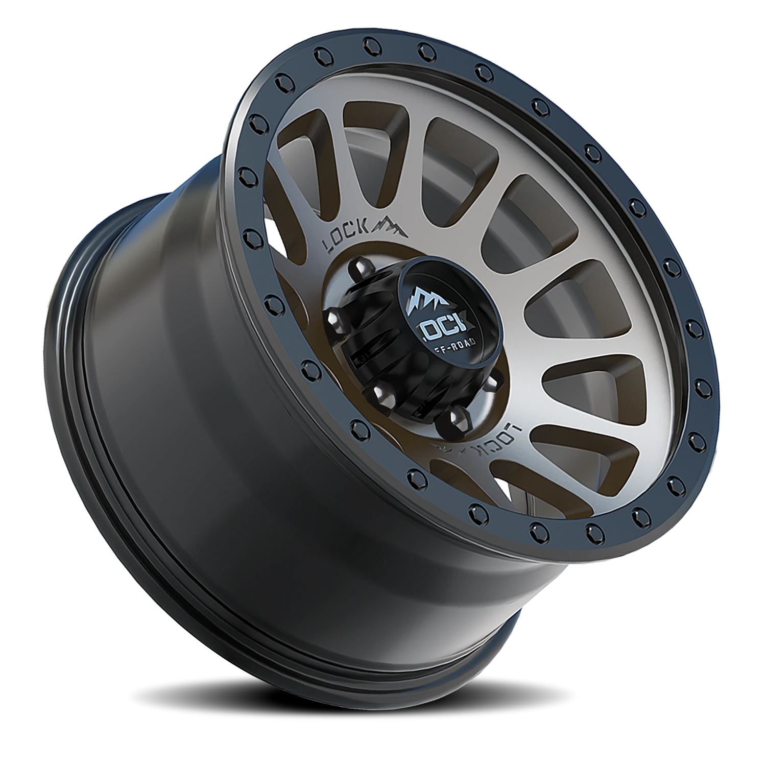 YOSEMITE | 20X10 | 8X165.1 | -18 | MATTE GREY W MATTE BLACK RING | YOSEMITE-2186MGMBR - Image 2