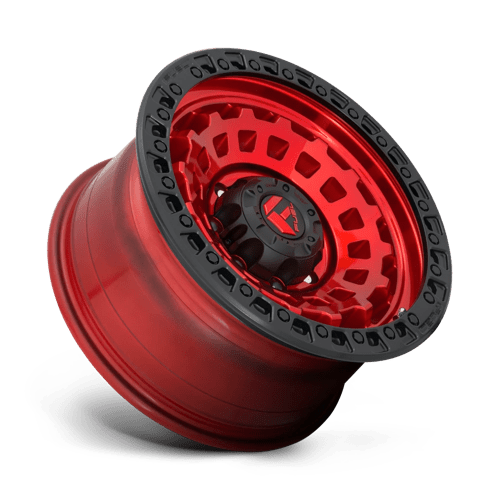 Fuel 1PC | D632 ZEPHYR | 17.0x9.00 | 5X127 | 1 | CANDY RED BLACK BEAD RING