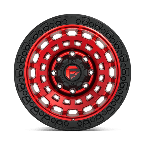 Fuel 1PC | D632 ZEPHYR | 17.0x9.00 | 5X127 | -12 | CANDY RED BLACK BEAD RING