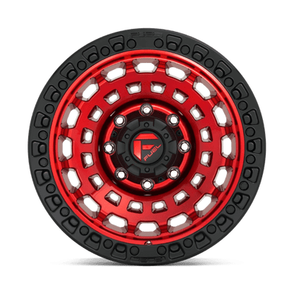 Fuel 1PC | D632 ZEPHYR | 17.0x8.50 | 5X120.65 | 34 | CANDY RED BLACK BEAD RING