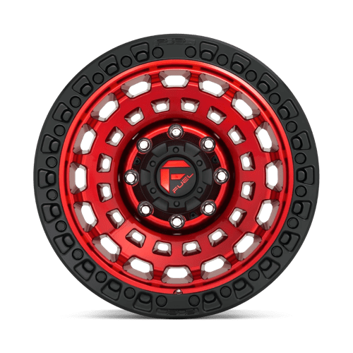 Fuel 1PC | D632 ZEPHYR | 17.0x9.00 | 5X127 | 1 | CANDY RED BLACK BEAD RING