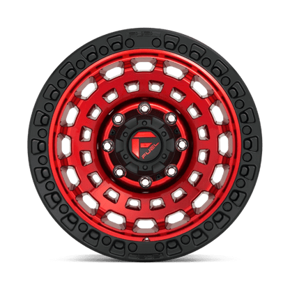 Fuel 1PC | D632 ZEPHYR | 17.0x9.00 | 5X127 | 1 | CANDY RED BLACK BEAD RING
