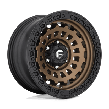 Fuel 1PC | D634 ZEPHYR | 17.0x8.50 | 5X120 | 34 | MATTE BRONZE BLACK BEAD RING