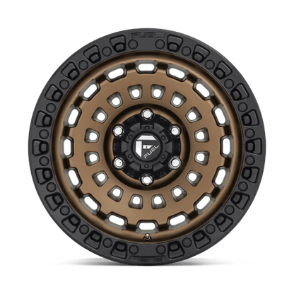 Fuel 1PC | D634 ZEPHYR | 17.0x8.50 | 5X120 | 34 | MATTE BRONZE BLACK BEAD RING