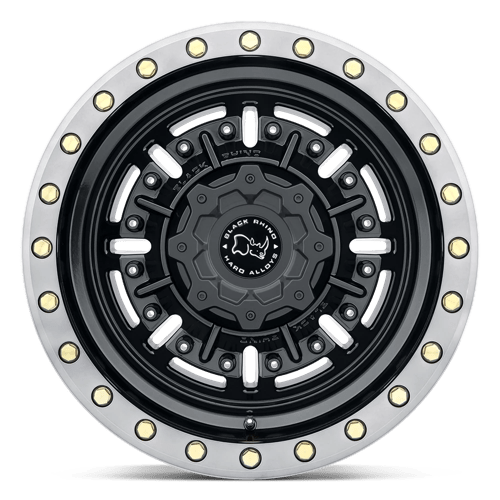 Black Rhino Hard Alloys | ABRAMS | 17.0x9.50 | 5X127 | -18 | GLOSS GUN BLACK MACH DARK TINT