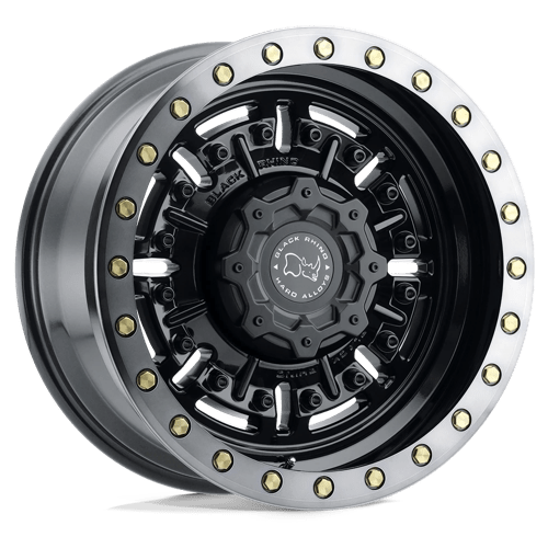 Black Rhino Hard Alloys | ABRAMS | 20.0x9.50 | 8X165.1 | -18 | GLOSS GUN BLACK MACH DARK TINT