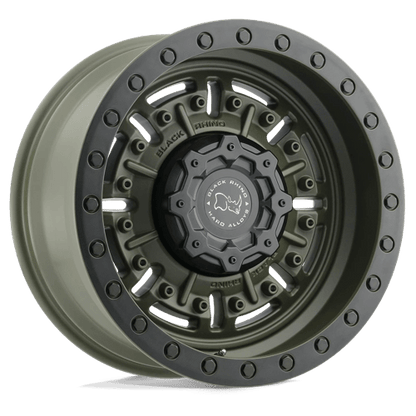 Black Rhino Hard Alloys | ABRAMS | 18.0x9.50 | 5X127 | -18 | OLIVE DRAB GREEN