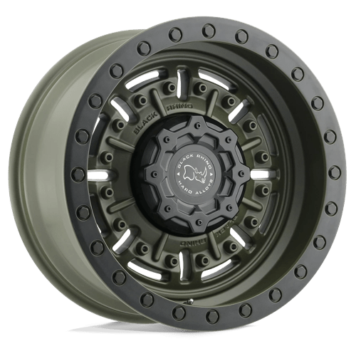 Black Rhino Hard Alloys | ABRAMS | 17.0x9.50 | 5X127 | -18 | OLIVE DRAB GREEN