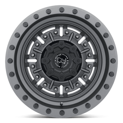 Black Rhino Hard Alloys | ABRAMS | 18.0x9.50 | 5X127 | -18 | TEXTURED MATTE GUNMETAL