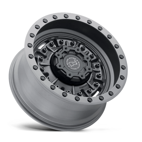 Black Rhino Hard Alloys | ABRAMS | 17.0x9.50 | 5X127 | -18 | TEXTURED MATTE GUNMETAL