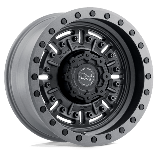 Black Rhino Hard Alloys | ABRAMS | 18.0x9.50 | 5X127 | -18 | TEXTURED MATTE GUNMETAL