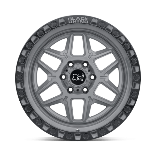 Black Rhino Hard Alloys | KELSO | 18.0x9.00 | 6X135 | 12 | BATTLESHIP GRAY W/ BLACK RING