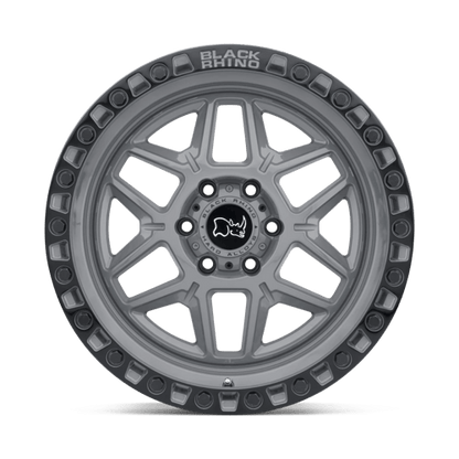Black Rhino Hard Alloys | KELSO | 18.0x9.00 | 5X127 | 0 | BATTLESHIP GRAY W/ BLACK RING