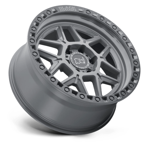 Black Rhino Hard Alloys | KELSO | 18.0x9.00 | 5X127 | 0 | BATTLESHIP GRAY W/ BLACK RING