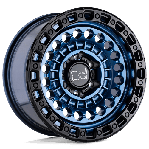 Black Rhino Hard Alloys | SENTINEL | 17.0x8.50 | 6X139.7 | -10 | COBALT BLUE W/ BLACK RING