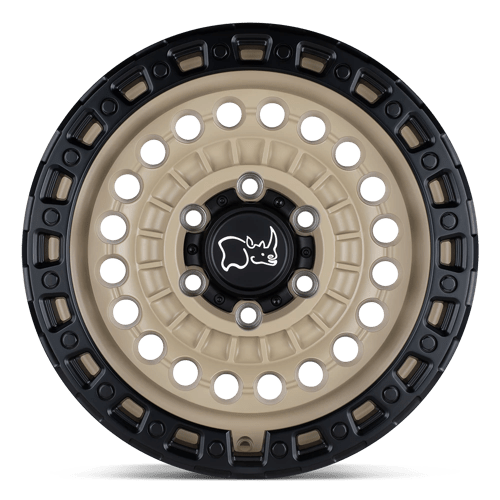 Black Rhino Hard Alloys | SENTINEL | 20.0x9.50 | 8X165.1 | 12 | DESERT SAND W/ BLACK RING
