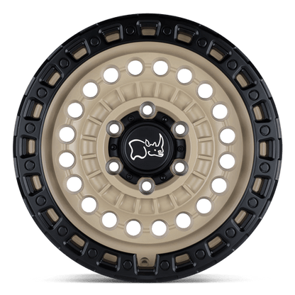 Black Rhino Hard Alloys | SENTINEL | 20.0x9.50 | 8X165.1 | 12 | DESERT SAND W/ BLACK RING