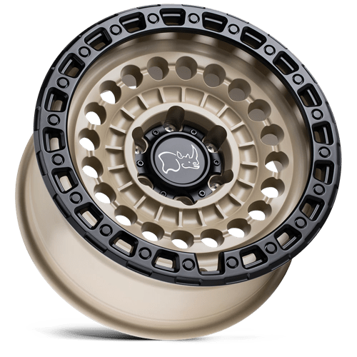 Black Rhino Hard Alloys | SENTINEL | 17.0x8.50 | 8X165.1 | 0 | DESERT SAND W/ BLACK RING