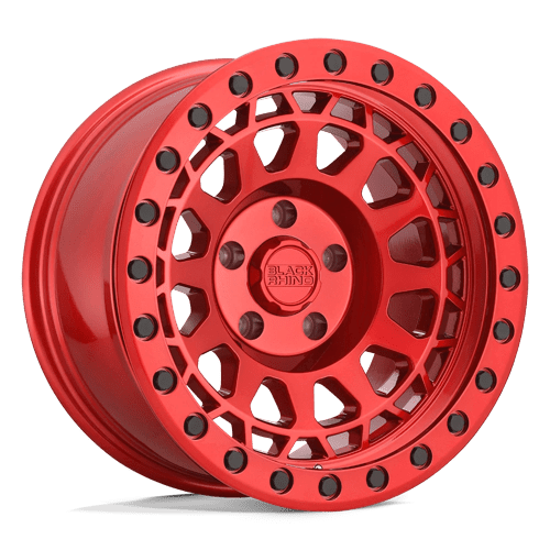 Black Rhino Hard Alloys | PRIMM | 17.0x9.00 | 5X127 | 0 | CANDY RED W/ BLACK BOLTS
