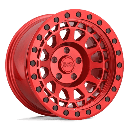 Black Rhino Hard Alloys | PRIMM | 17.0x9.00 | 5X114.3 | -18 | CANDY RED W/ BLACK BOLTS