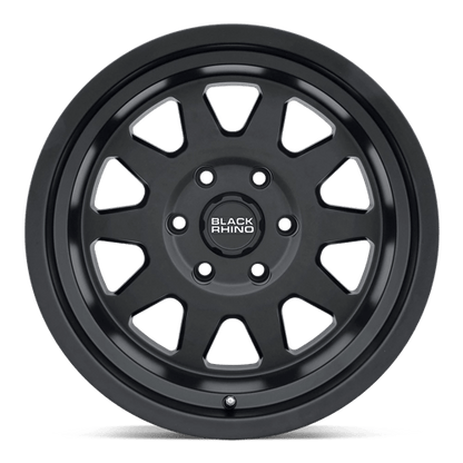 Black Rhino Hard Alloys | STADIUM | 17.0x9.00 | 6X139.7 | 12 | MATTE BLACK