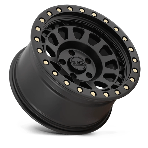 Black Rhino Hard Alloys | PRIMM | 17.0x9.00 | 6X139.7 | 0 | MATTE BLACK W/ BRASS BOLTS