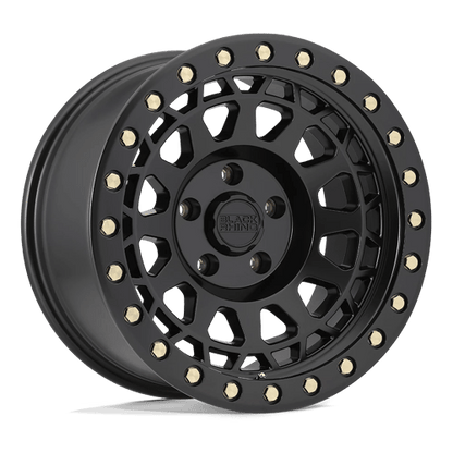 Black Rhino Hard Alloys | PRIMM | 18.0x9.50 | 5X150 | 12 | MATTE BLACK W/ BRASS BOLTS