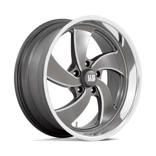 US Mag 1PC | U133 DESPERADO | 20.0x8.00 | 5X127 | 1 | ANTHRACITE MILLED DIAM-CUT LIP